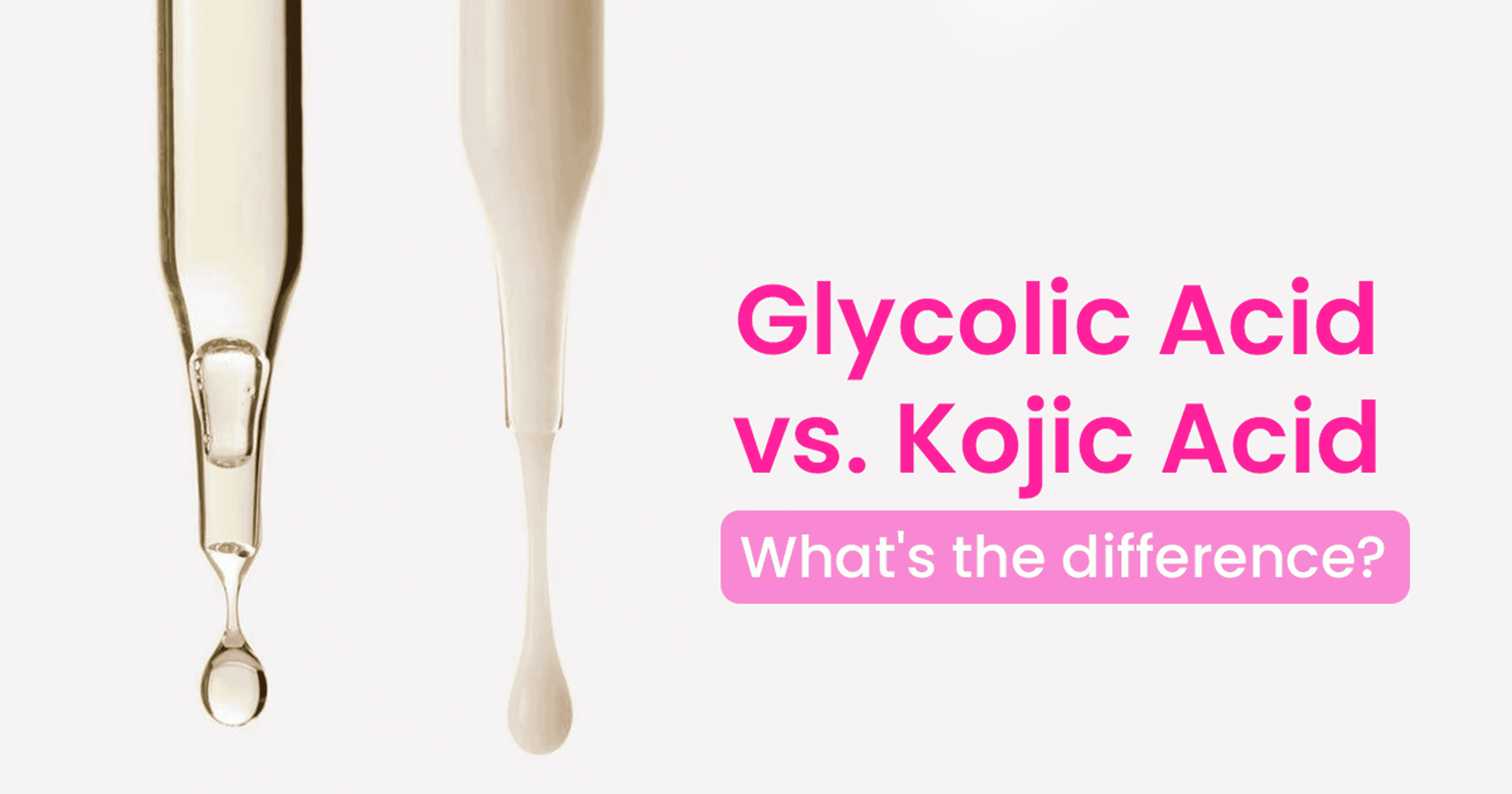 Glycolic Acid vs. Kojic Acid: Which Once is Better for Skin?
