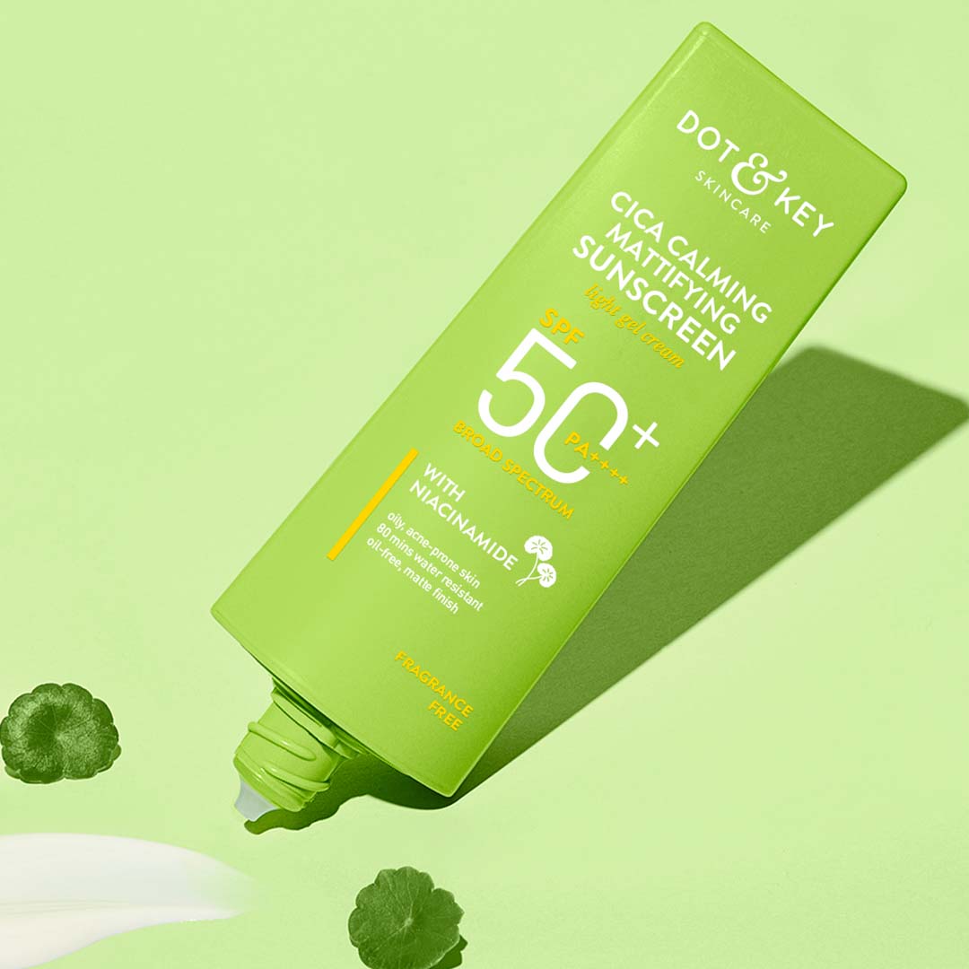 Niacinamide Sunscreen with SPF 50+ & Cica by Dot & Key
Niacinamide Sunscreen with SPF 50+ & Cica by Dot & Key
