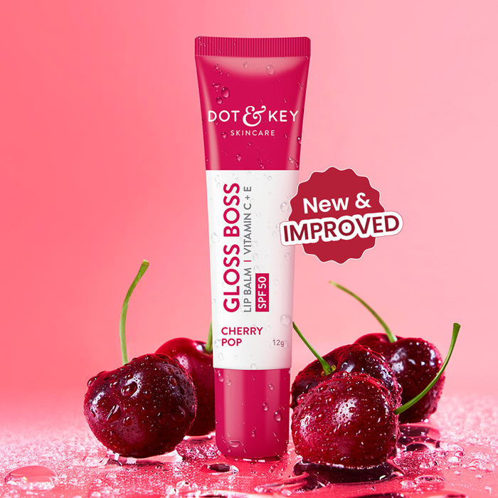 Vitamin C + E Brightening Lip Balm with SPF 50+, Cherry pop medium tinted
Vitamin C + E Brightening Lip Balm with SPF 50+, Cherry pop medium tinted