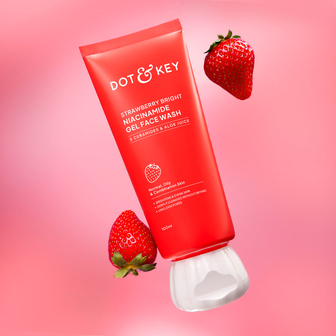 Strawberry Bright Niacinamide Gel Face Wash
Strawberry Bright Niacinamide Gel Face Wash