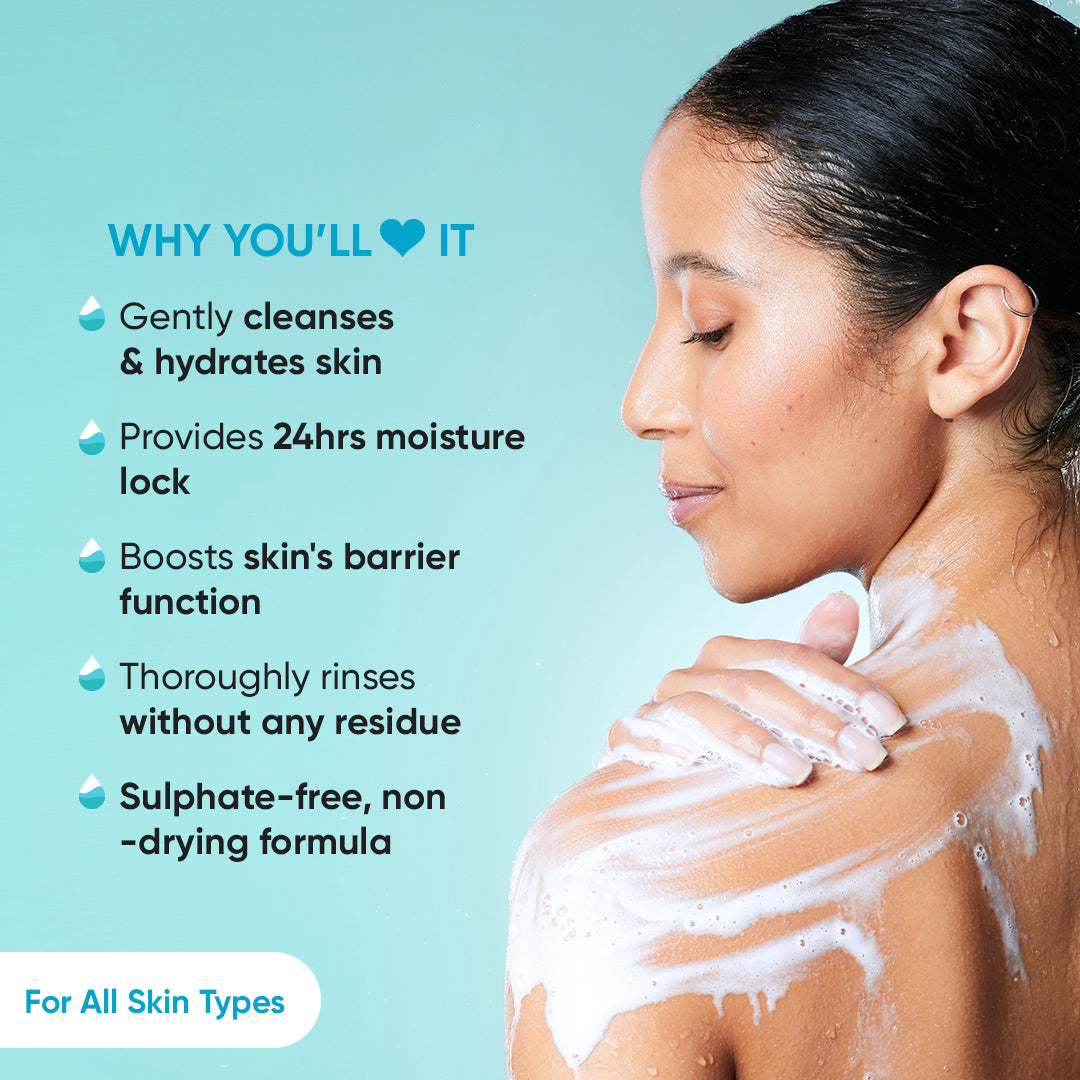 Hyaluronic Acid Shower Gel with Ceramides for Hydrating Skin