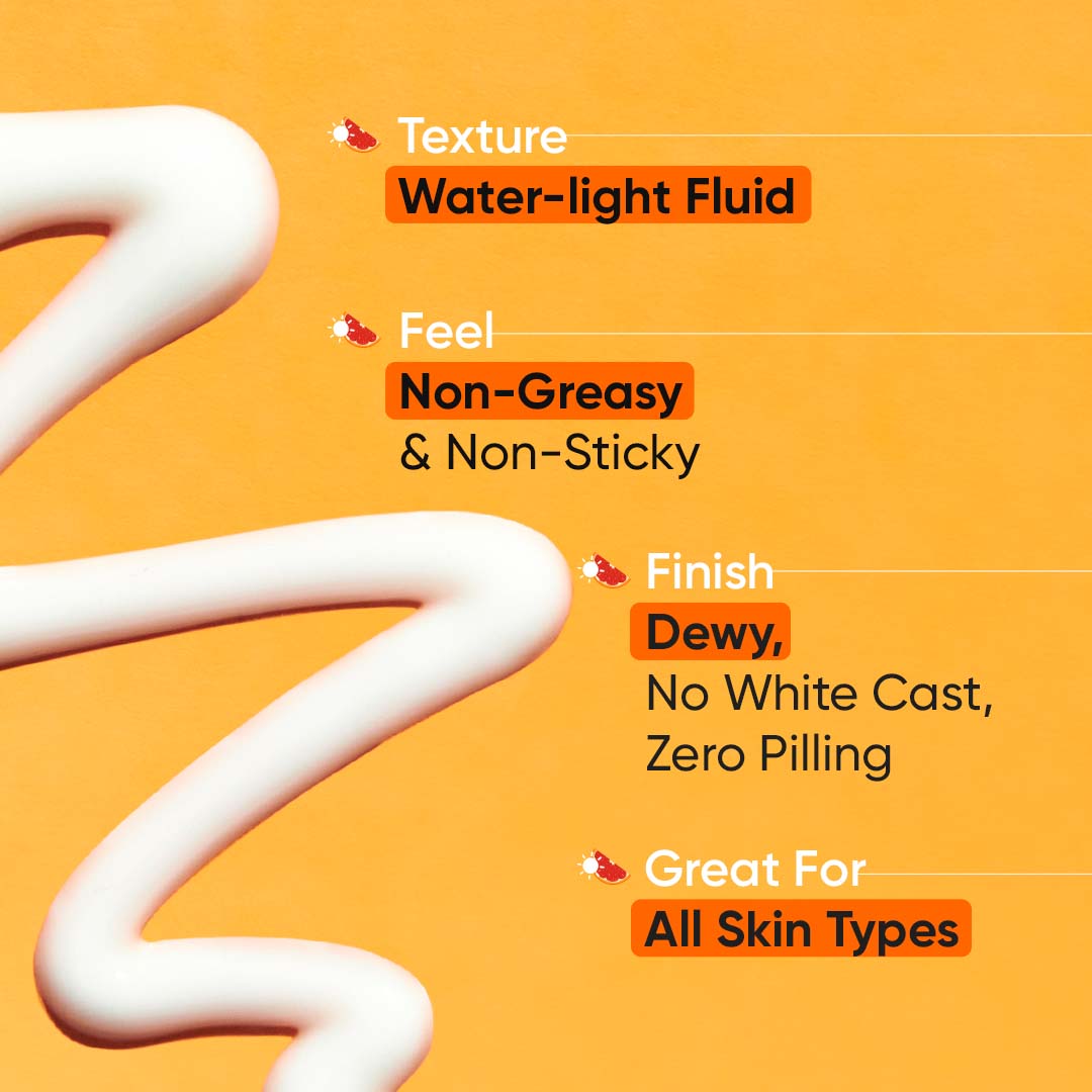 SPF 50 Sunscreen with Vitamin C + E for Total Sun Protection
SPF 50 Sunscreen with Vitamin C + E for Total Sun Protection