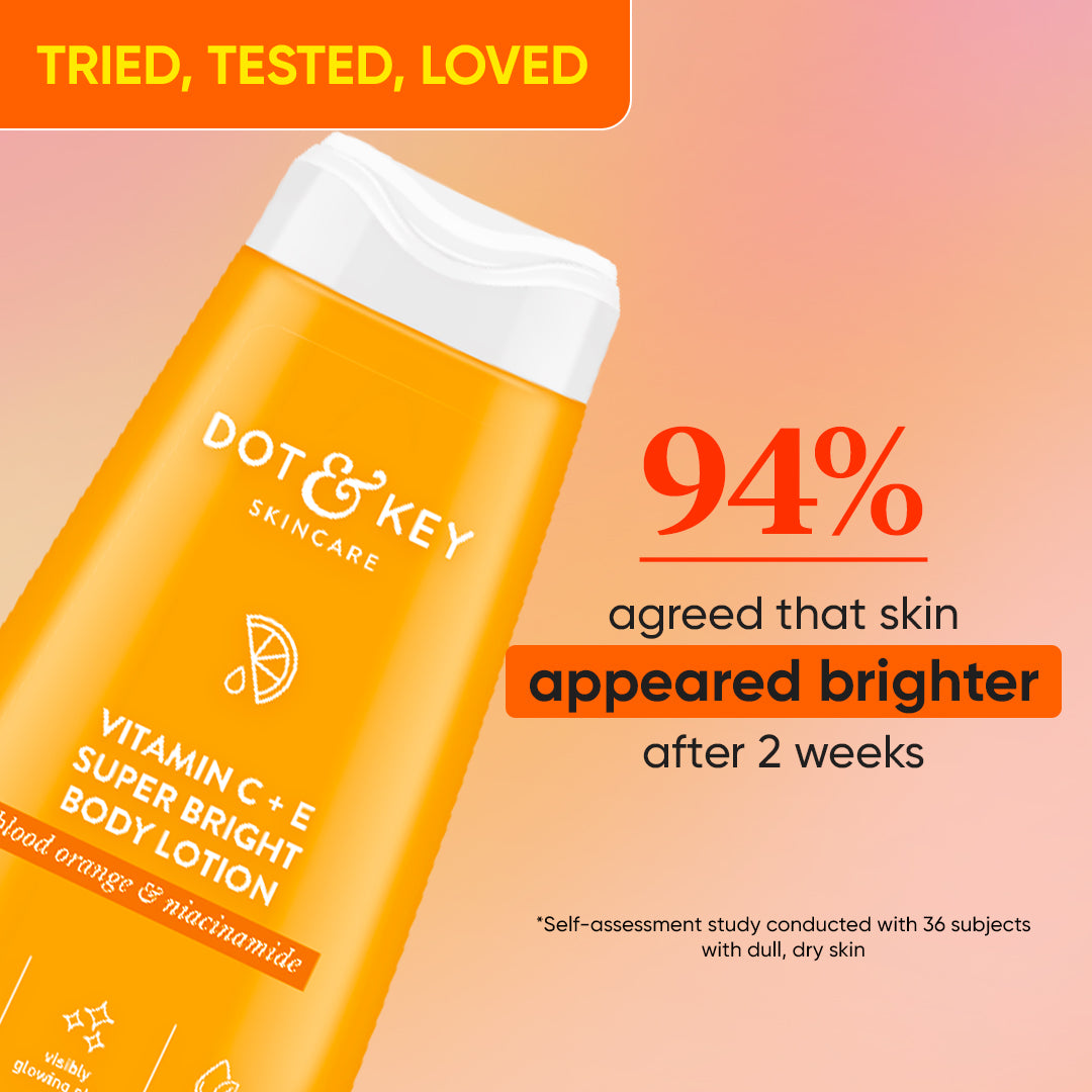 Vitamin C + E Body Lotion for Glowing Skin by Dot & Key