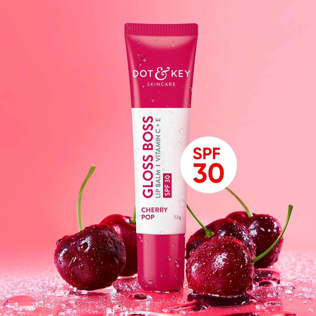 Cherry Lip Balm with SPF 30 & Vitamin C + E (Tinted)
Cherry Lip Balm with SPF 30 & Vitamin C + E (Tinted)
