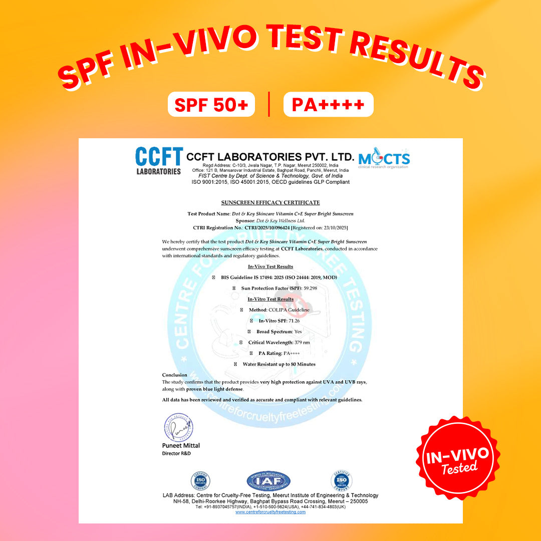 Vitamin C + E Sunscreen, SPF 50+ PA++++
Vitamin C + E Sunscreen, SPF 50+ PA++++