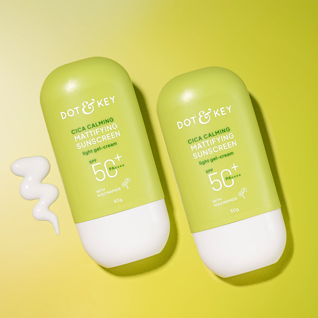 Niacinamide Sunscreen with SPF 50+ & Cica by Dot & Key
Niacinamide Sunscreen with SPF 50+ & Cica by Dot & Key