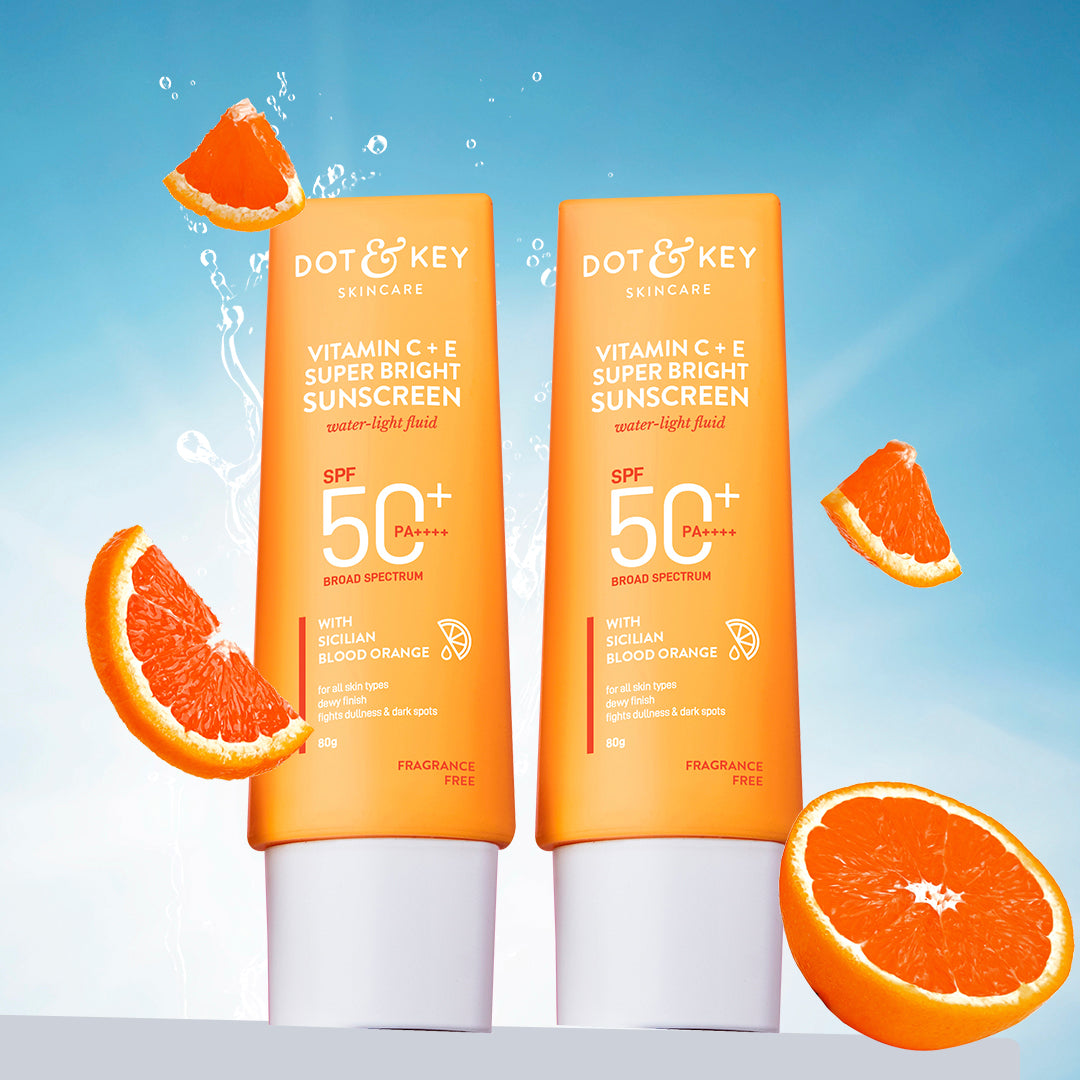 Vitamin C + E Sunscreen, SPF 50+ PA++++, Pack of 2 
Vitamin C + E Sunscreen, SPF 50+ PA++++, Pack of 2