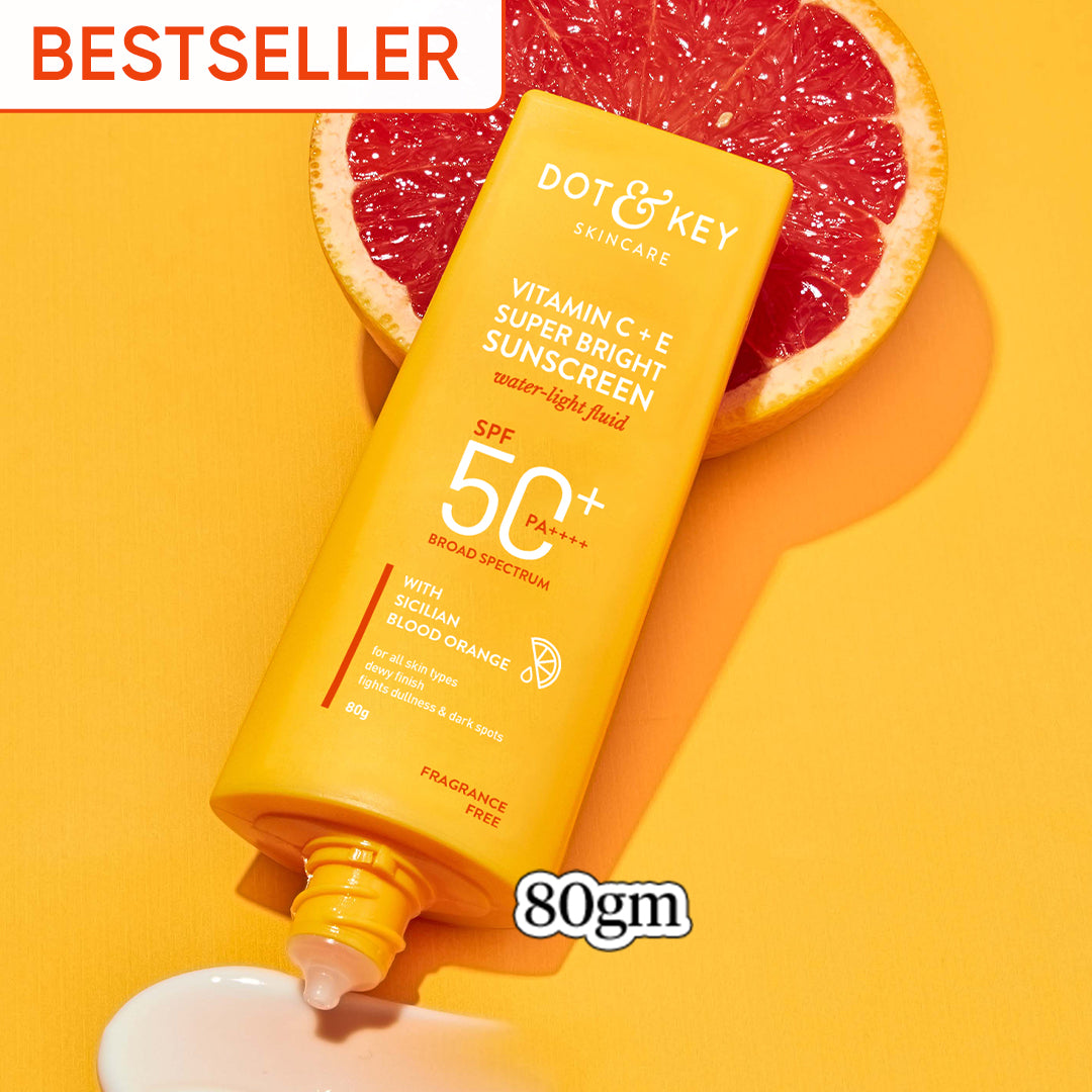 Vitamin C + E Sunscreen with SPF 50+ PA++++ by Dot & Key
Vitamin C + E Sunscreen with SPF 50+ PA++++ by Dot & Key