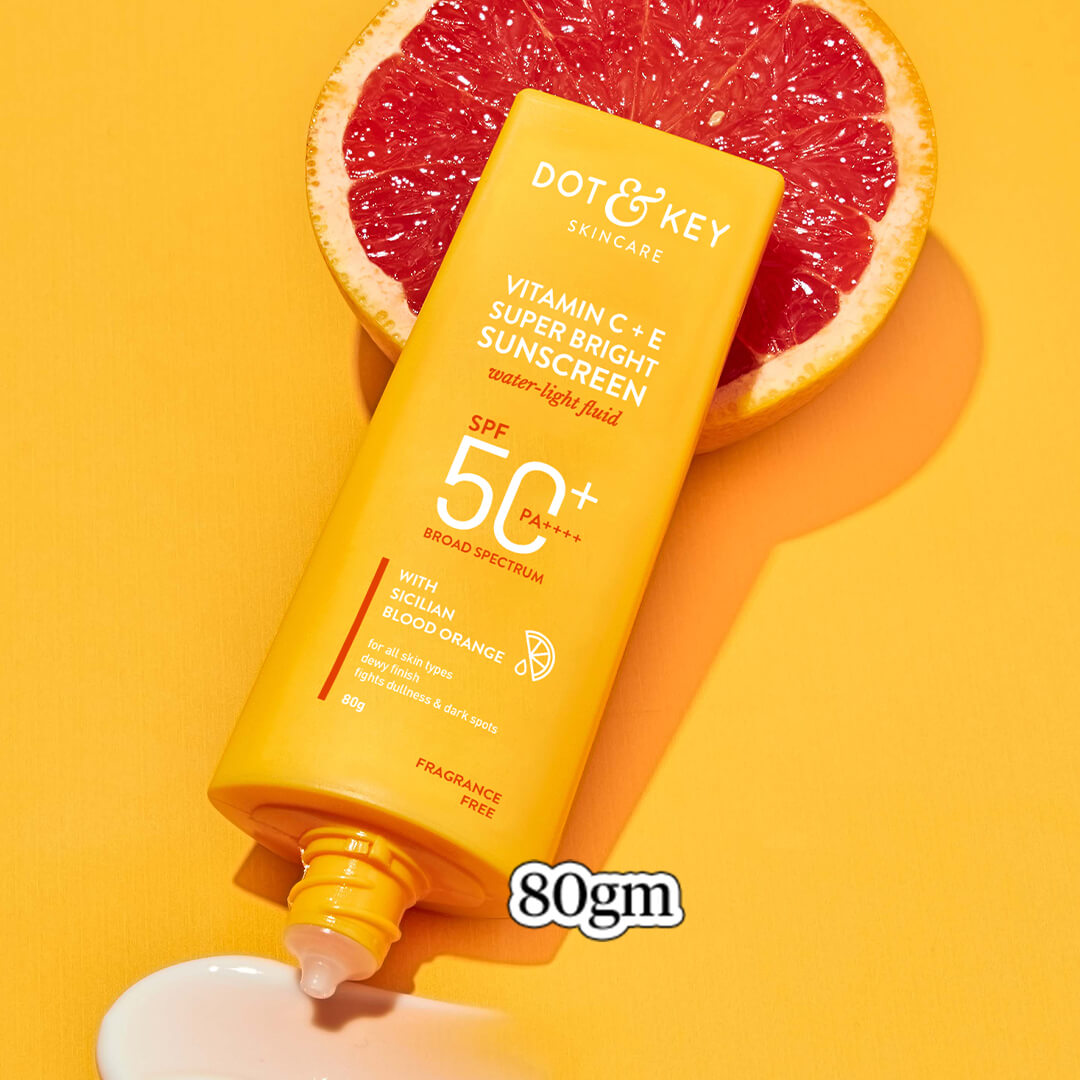 Vitamin C + E Sunscreen, SPF 50+ PA++++
Vitamin C + E Sunscreen, SPF 50+ PA++++