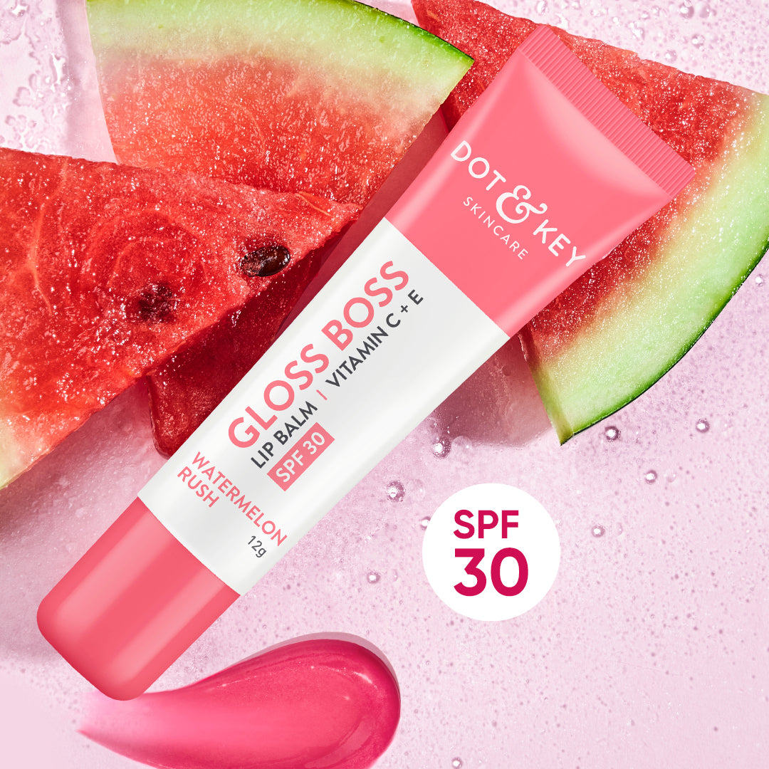 Watermelon Lip Balm with SPF 30 & Vitamin C + E (Tinted)
Watermelon Lip Balm with SPF 30 & Vitamin C + E (Tinted)