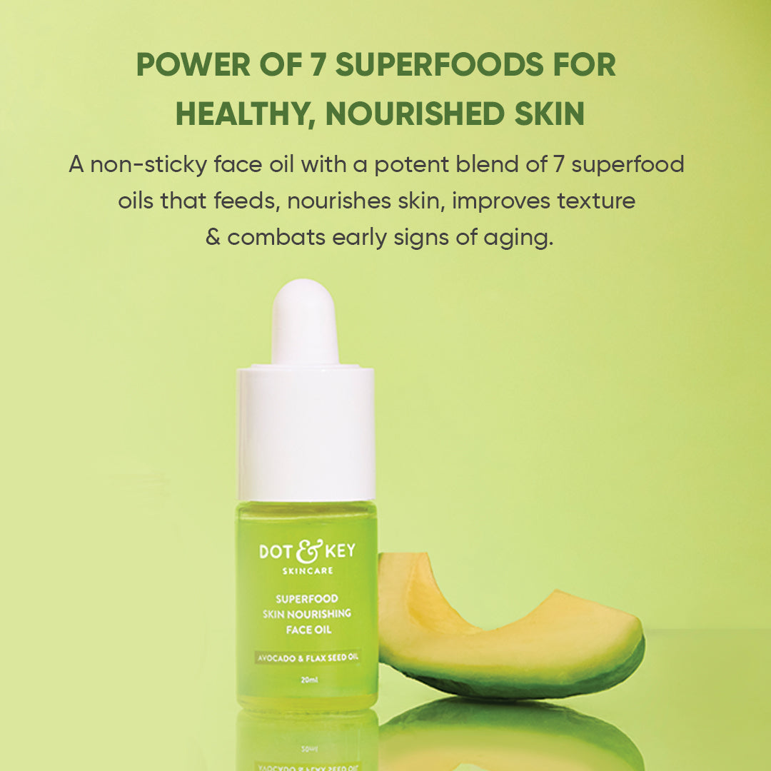 Avocado + Superfoods Nourishing Face Oil
Avocado + Superfoods Nourishing Face Oil