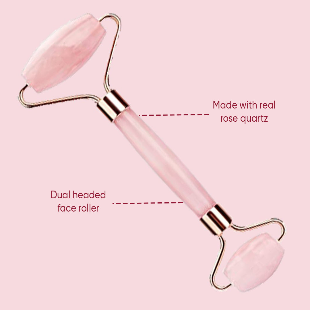 ROSE QUARTZ FACE ROLLER
ROSE QUARTZ FACE ROLLER