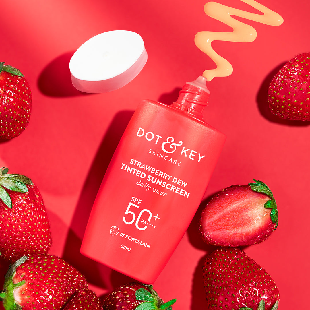 

STRAWBERRY DEW TINTED SUNSCREEN SPF 50+ PA++++, Porcelain