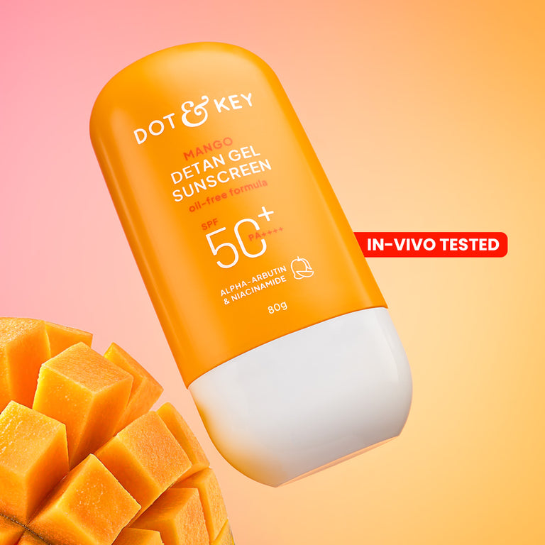Mango Detan Sunscreen, In-Vivo Tested SPF 50+ PA++++