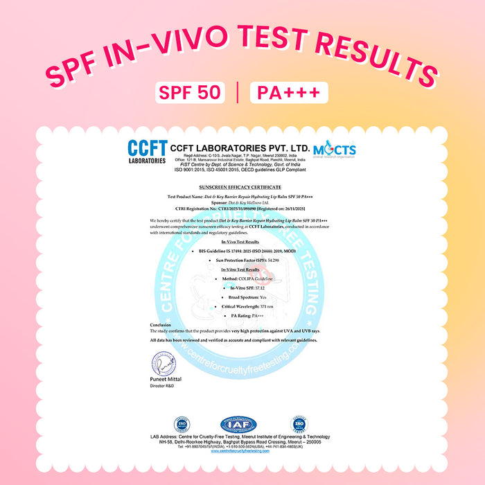 SPF 50+ Barrier Repair Hydrating Lip Balm