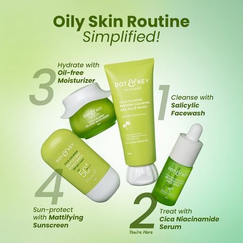 Cica + 10% Niacinamide Face Serum for Oily Skin