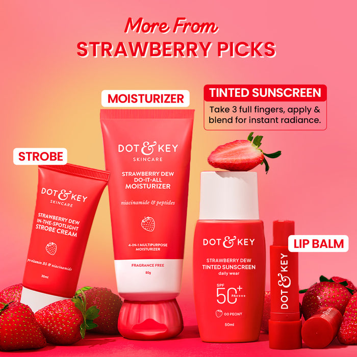 Strawberry Dew Tinted Sunscreen SPF 50+ PA++++ With New-Age UV Filters