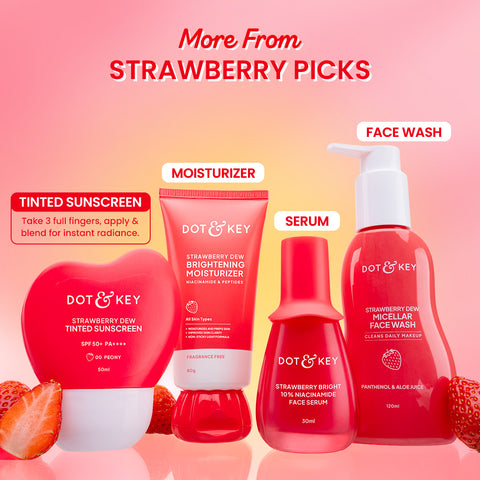 Strawberry Dew Tinted Sunscreen SPF 50+ PA++++ With New-Age UV Filters