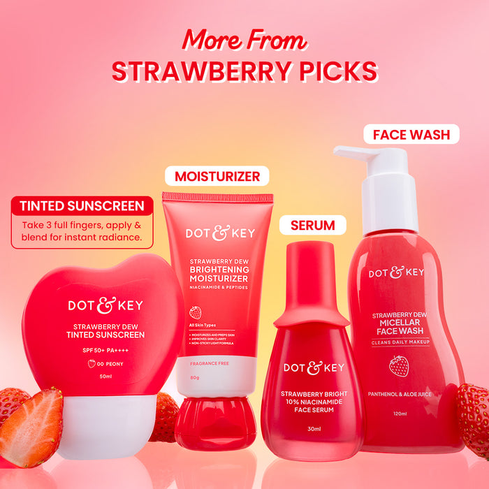 Strawberry Dew Tinted Sunscreen SPF 50+ PA++++ With New-Age UV Filters