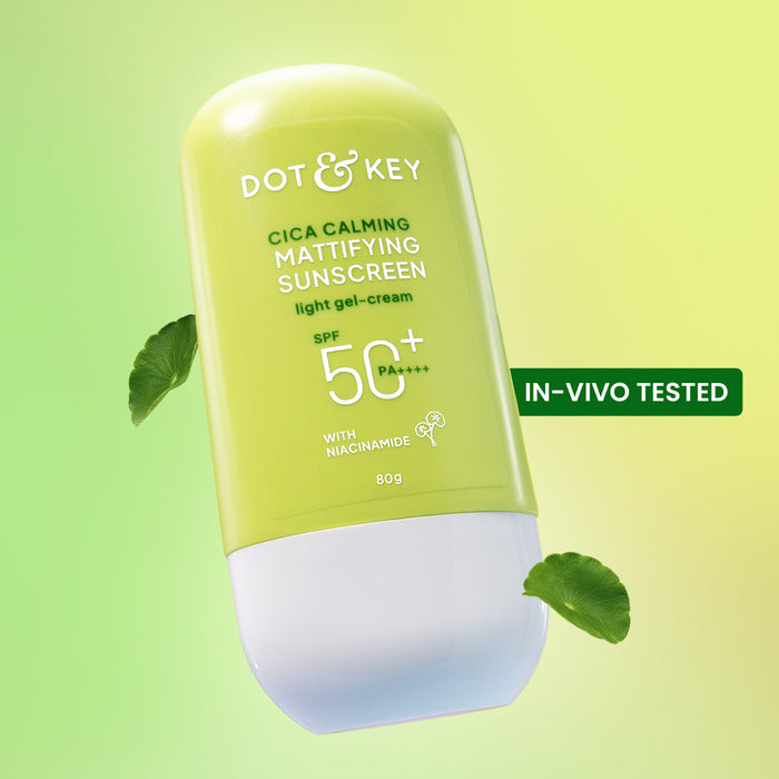 Dot & Key Cica + Niacinamide Mattifying Light Gel Cream Sunscreen SPF 50+ PA++++