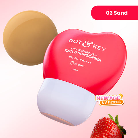 Strawberry Dew Tinted Sunscreen SPF 50+ PA++++ With New-Age UV Filters