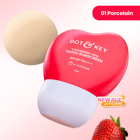 Strawberry Dew Tinted Sunscreen SPF 50+ PA++++ With New-Age UV Filters