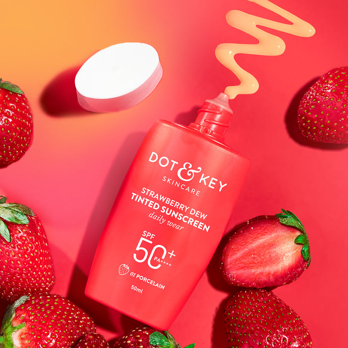 Strawberry Dew Tinted Sunscreen SPF 50+ PA++++ - Main Image