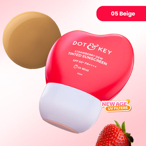 Strawberry Dew Tinted Sunscreen SPF 50+ PA++++ With New-Age UV Filters