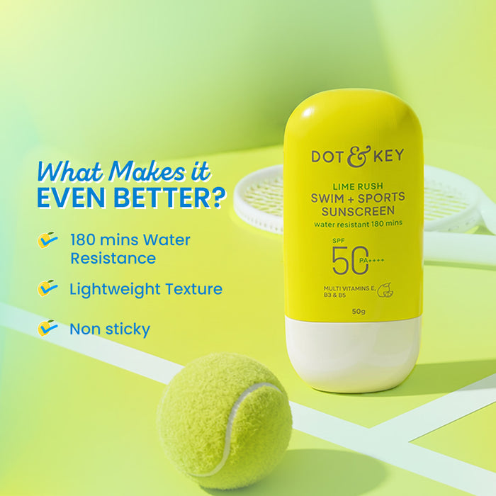 Swim + Sports Sunscreen, In-Vivo Tested SPF 50+ PA++++