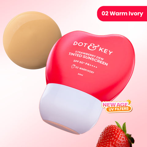 Strawberry Dew Tinted Sunscreen SPF 50+ PA++++ With New-Age UV Filters