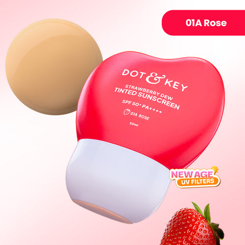 Strawberry Dew Tinted Sunscreen SPF 50+ PA++++ With New-Age UV Filters