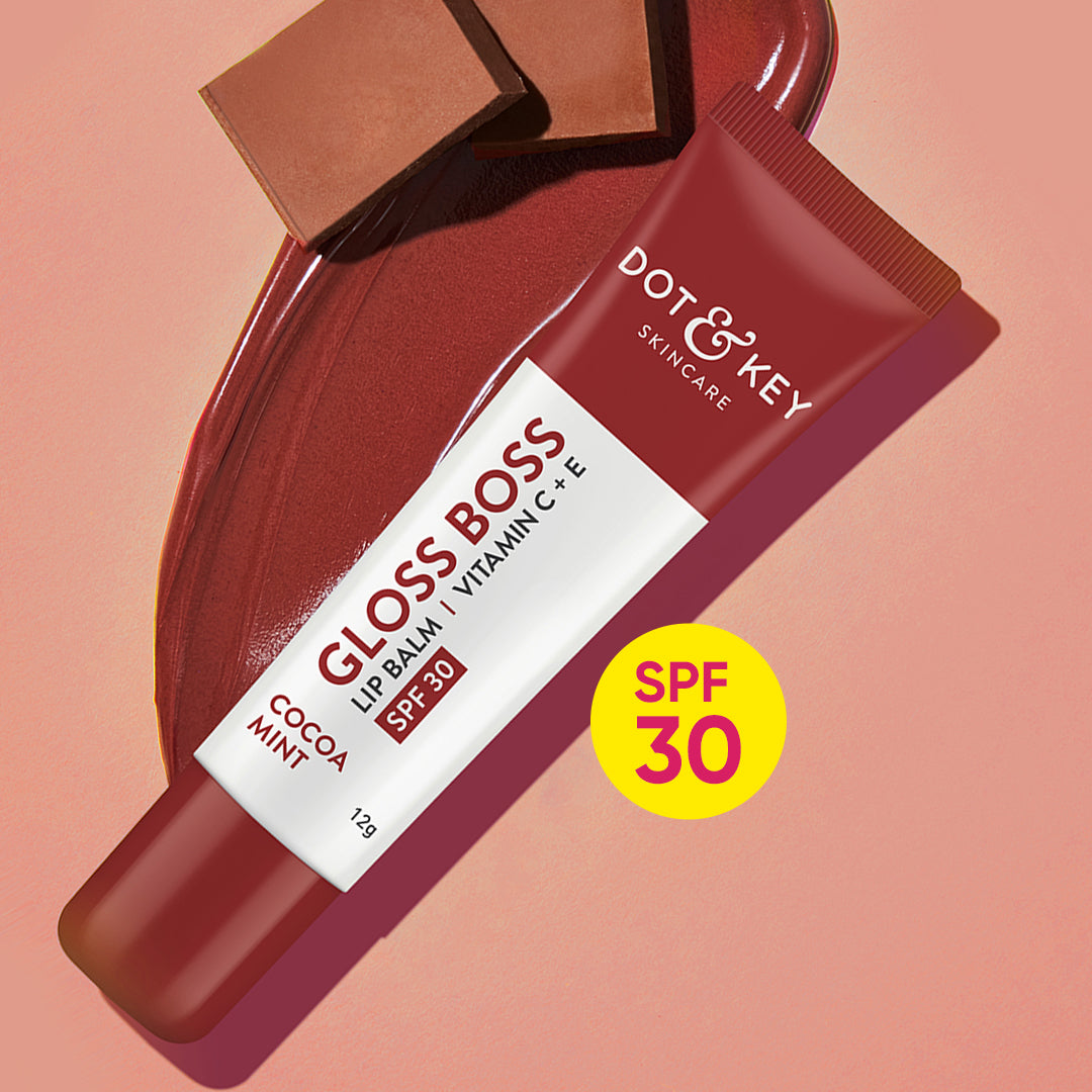 

Cocoa Lip Balm with SPF 30 & Vitamin C + E (Tinted)