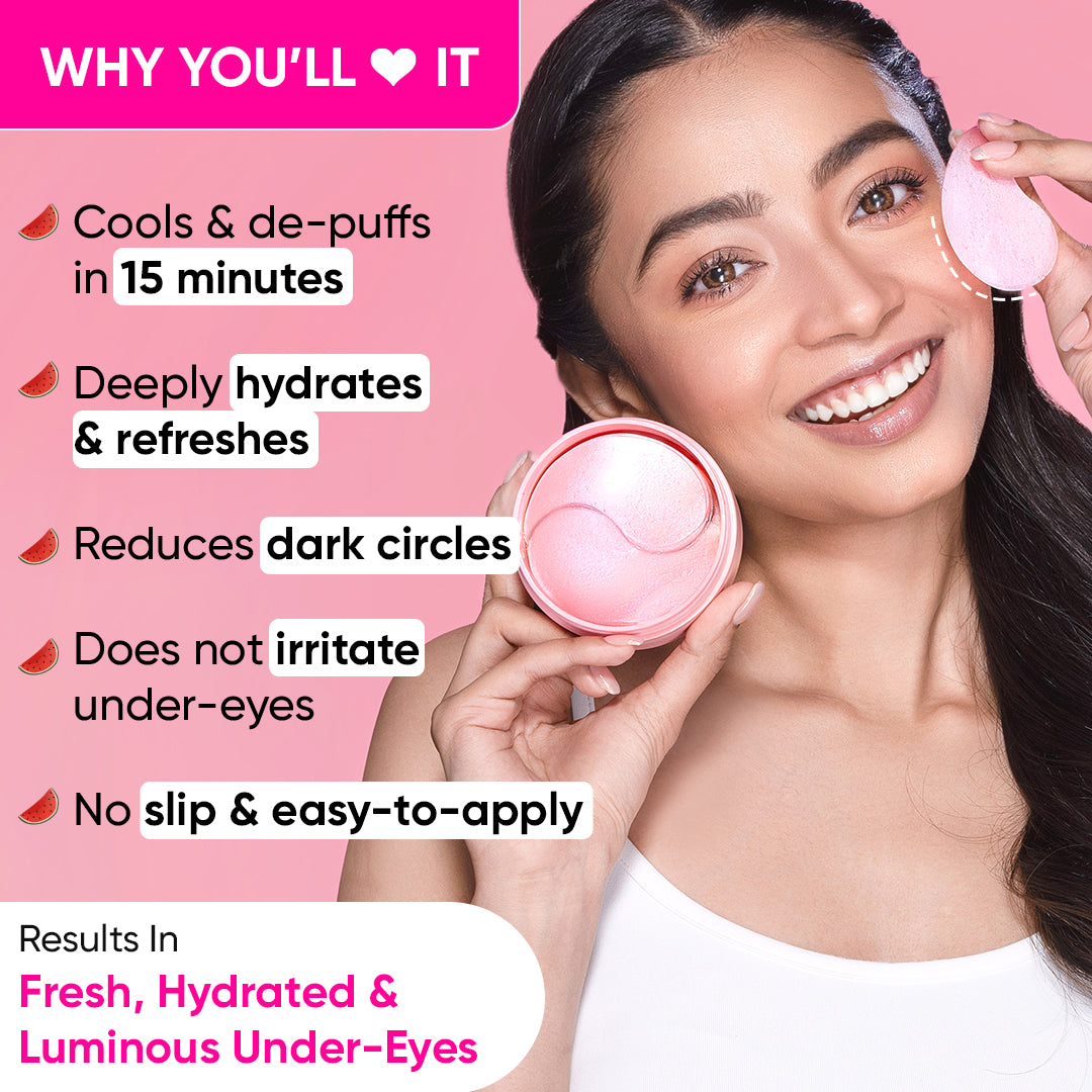 Hydrogel Eye Patches with Watermelon Cooling Effect