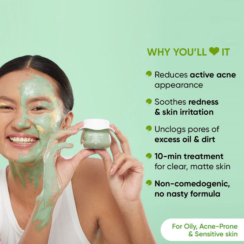Cica & Salicylic French Green Clay Face Mask
