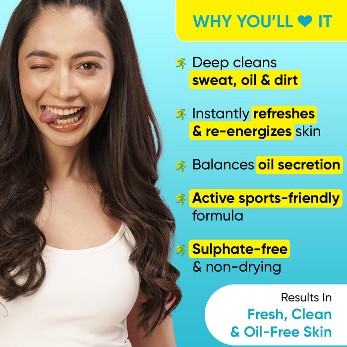 Lime Rush Sports Facewash