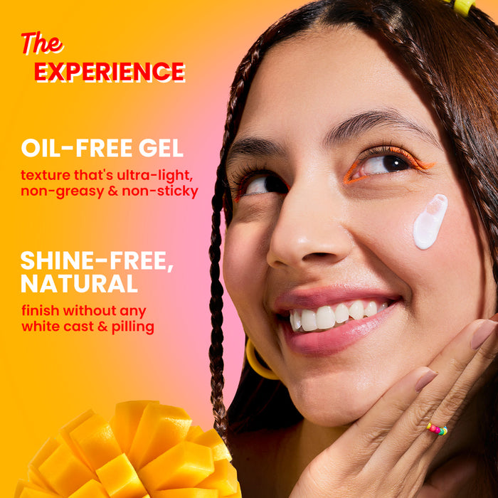 Mango + Detan Gel Sunscreen (Oil Free), SPF 50+ PA+++