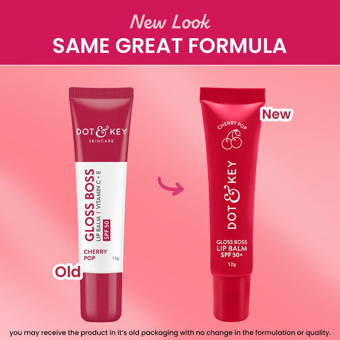 dot and key lip balm vitamin c Vitamin C + E Gloss Boss Lip Balm In-Vivo Tested SPF 50+ PA+++