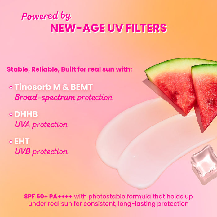 Watermelon Cooling Sunscreen, IN-VIVO Tested SPF 50+ PA++++