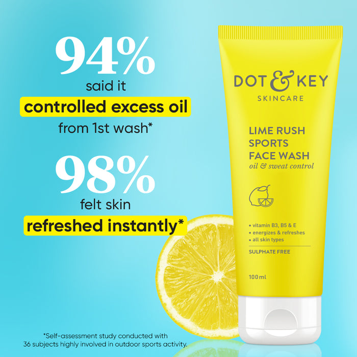 Lime Rush Sports Facewash