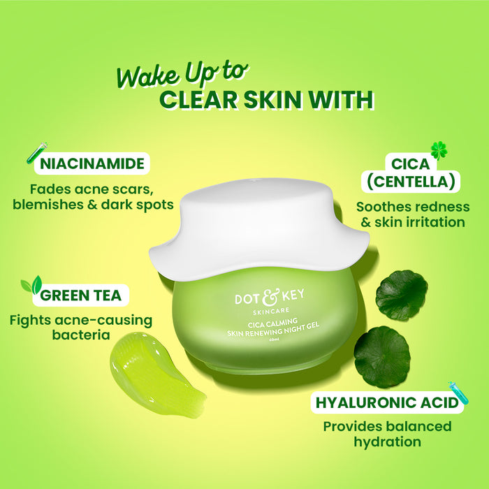Cica Calming Night Gel (Niacinamide + Green Tea)