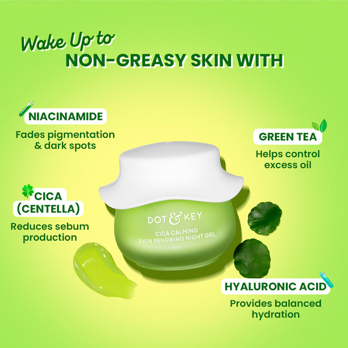 Cica Calming Night Gel (Niacinamide + Green Tea)