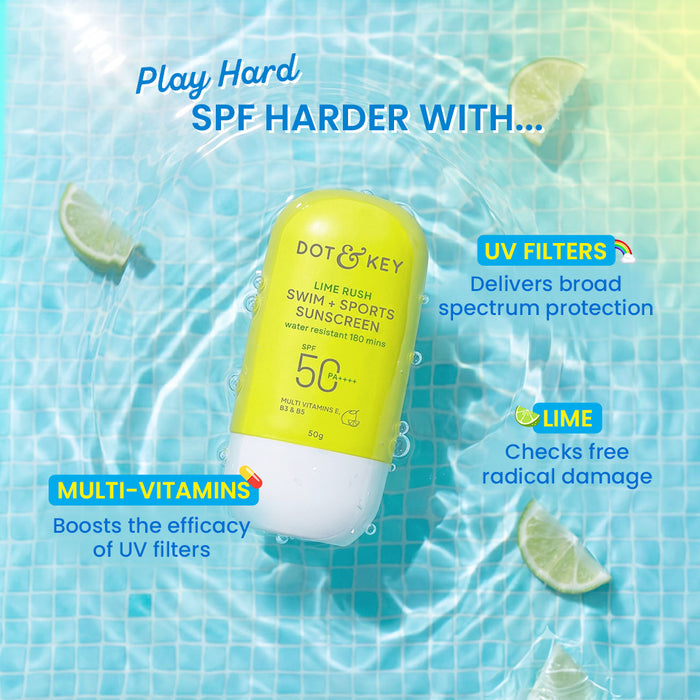Swim + Sports Sunscreen, In-Vivo Tested SPF 50+ PA++++