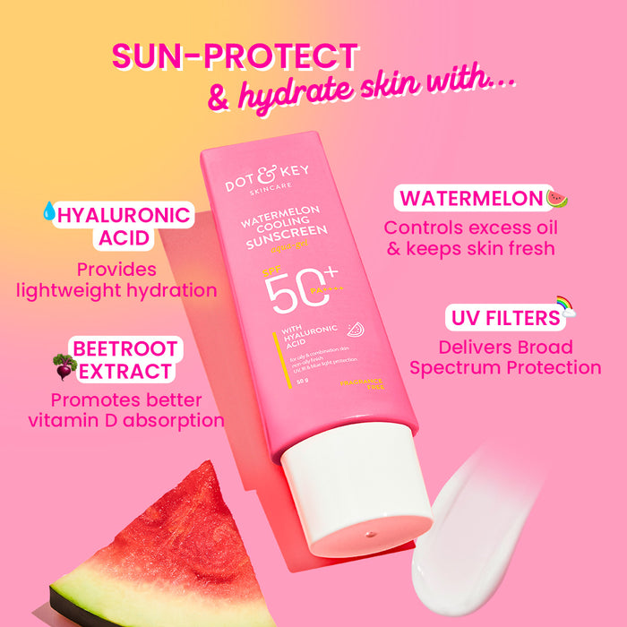 Watermelon Cooling Hyaluronic Sunscreen SPF 50+