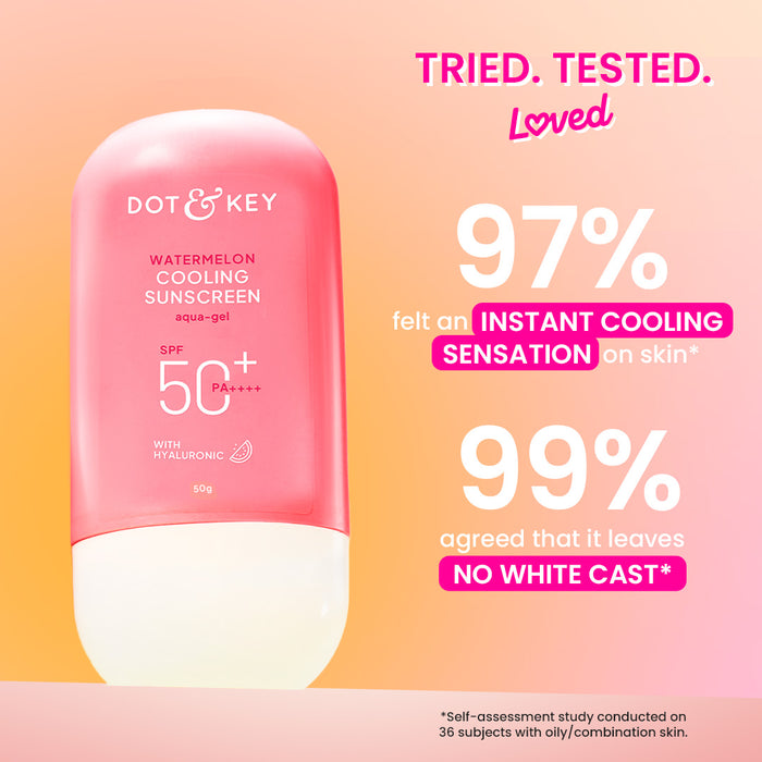 Watermelon Cooling Sunscreen, IN-VIVO Tested SPF 50+ PA++++