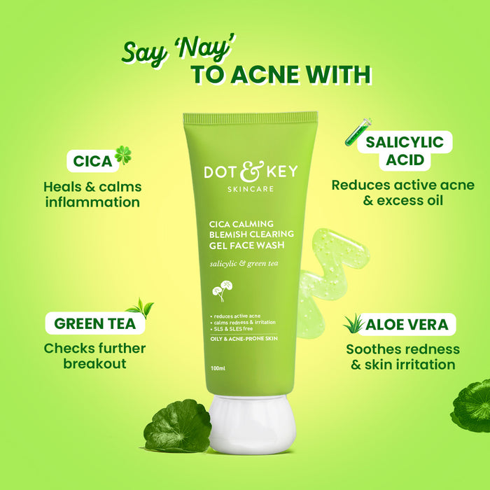 Cica + Salicylic Acid Face Wash for Oily Skin
