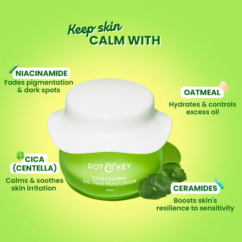 Cica + Niacinamide Oil-Free Gel Moisturizer For Face