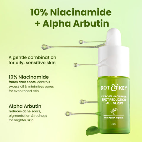 Cica + 10% Niacinamide Face Serum for Oily Skin