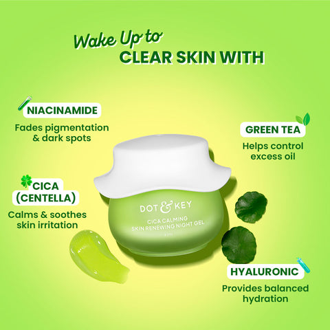Cica Calming Night Gel (Niacinamide + Green Tea)