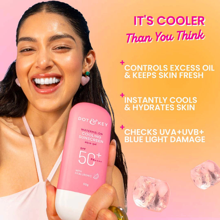 Watermelon Cooling Sunscreen, IN-VIVO Tested SPF 50+ PA++++