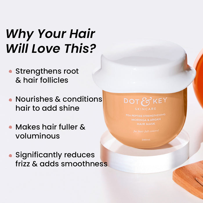 Hair Mask with Moringa + Argan Oil